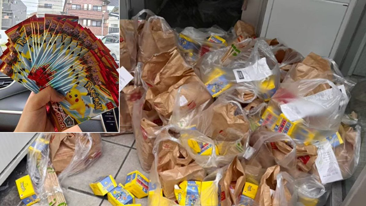 IGN's tweet photo. McDonald's has announced the early end of a Happy Meal Pokémon card promotion in Japan, after being swamped by fans buying dozens of burgers to extract the packs found within them. https://t.co/37ZdAT3j93 https://t.co/O1NczuiXaB