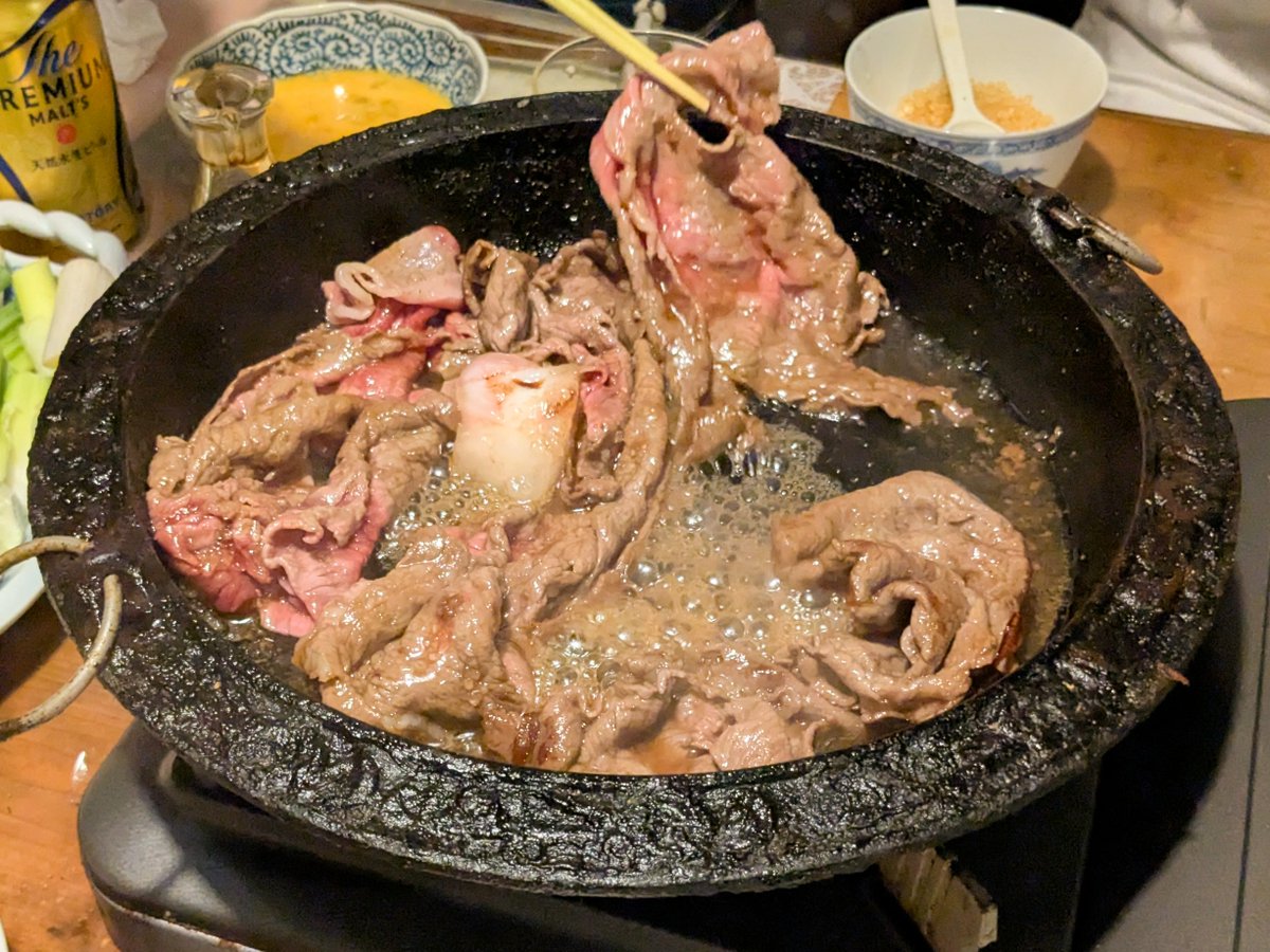 今夜はすき焼きでした 