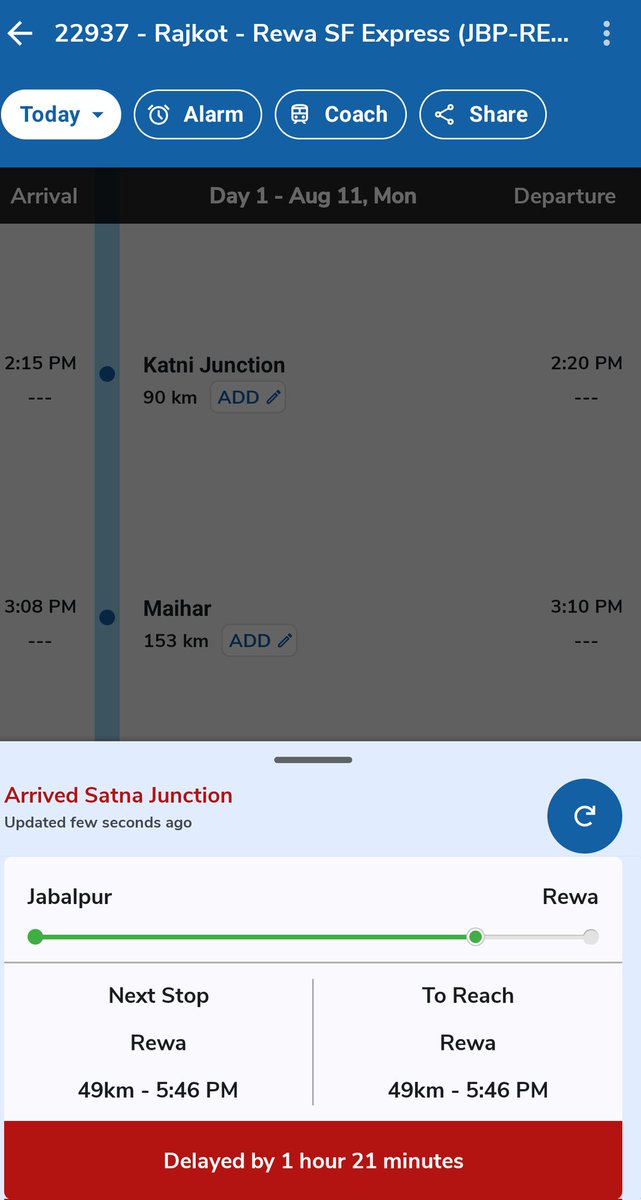 Shiv kumar Patel (@shivkumarmp_) on Twitter photo सतना में आधा घंटे से खड़ी है
<a href="/RailwaySeva/">RailwaySeva</a> <a href="/drmjabalpur/">DRM JABALPUR</a> <a href="/DrMohanYadav51/">Dr Mohan Yadav</a> <a href="/PMOIndia/">PMO India</a> <a href="/drmadiwr/">DRM Ahmedabad</a> सतना में आधा घंटे से खड़ी है
<a href="/RailwaySeva/">RailwaySeva</a> <a href="/drmjabalpur/">DRM JABALPUR</a> <a href="/DrMohanYadav51/">Dr Mohan Yadav</a> <a href="/PMOIndia/">PMO India</a> <a href="/drmadiwr/">DRM Ahmedabad</a>