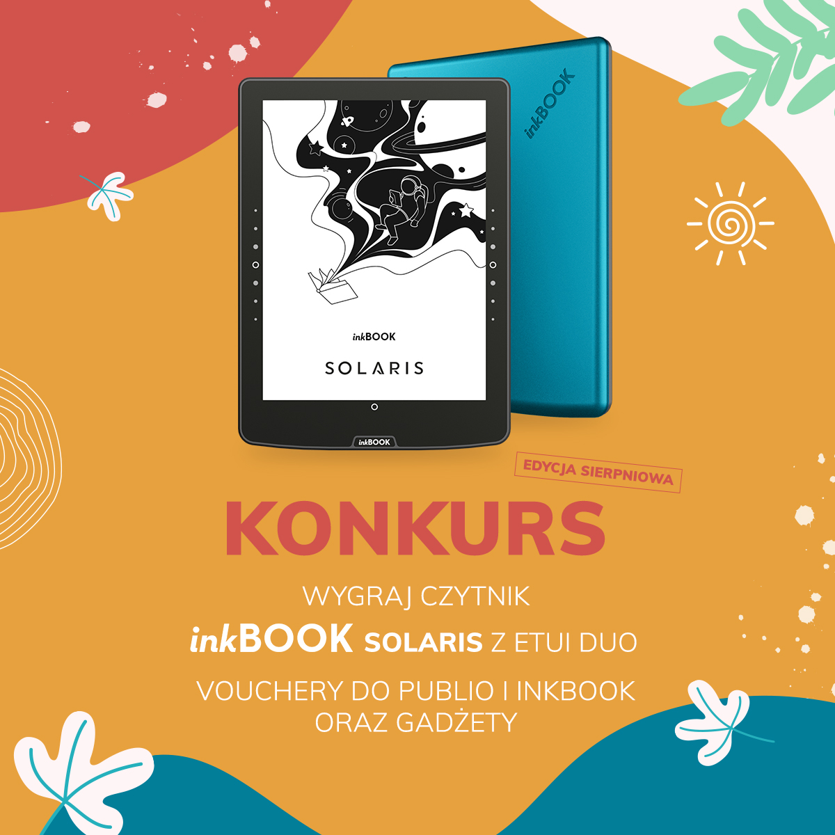 Druga edycja wakacyjnego konkursu z <a href="/Publio_pl/">Księgarnia Publio.pl</a>   dobiega końca. Tylko do 30.08 możesz zgłosić udział, by powalczyć o czytnik inkBOOK Solaris i vouchery do e-księgarni. Nie zwlekaj, zostało niewiele czasu: ‼️ konkurs-publio.promo.inkbook.eu