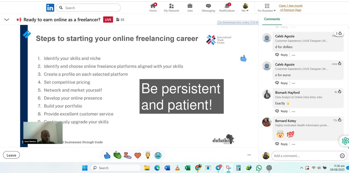 TATF_Ghana's tweet photo. 🚀 Huge THANK YOU to the Digital Moonshot Team for last Saturday’s Freelancer Training! 💼 Learned to optimise profiles, win global clients, gain $$$ tips &amp; join a thriving community. Special thanks to all facilitators, partners and participants!  🌍💪 #tatf2025 https://t.co/SrRbkV3rCg