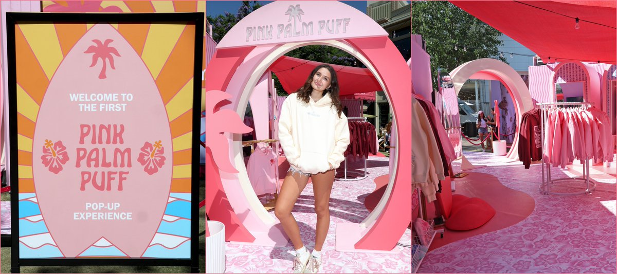 FTrendsetter's tweet image. PINK PALM PUFF VIP POP-UP EVENT AT THE GROVE

Read more: fashiontrendsetter.com/v2/2025/08/11/…

via @FTrendsetter

All images courtesy of Pink Palm Puff via Phillip Faraone/Getty Images.

#PinkPalmPuff #LilyBalaisis #DesignerSpotlight #accessories #fashion #clothing #PopUpEvent