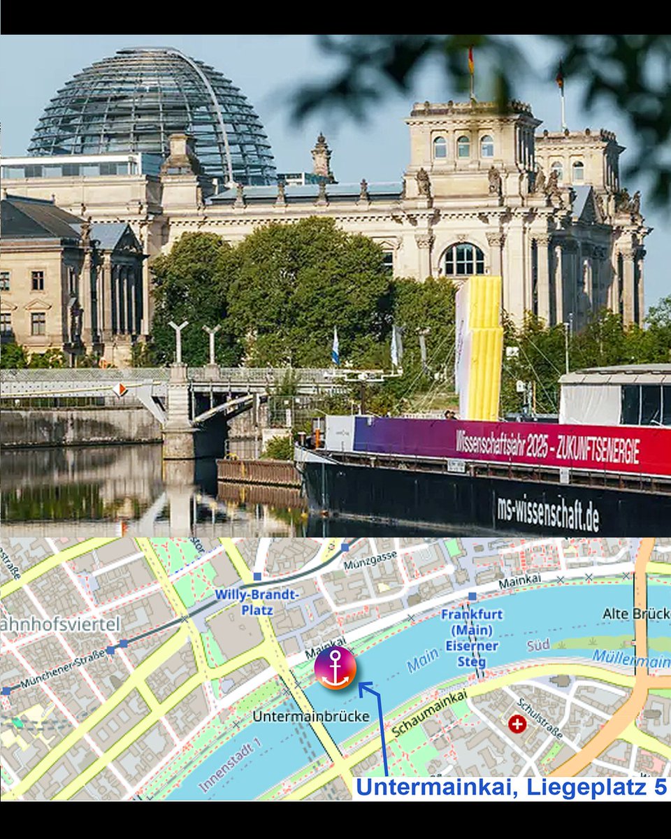 StammUniversum's tweet photo. Bis zum #ScienceSlam am 8. 11. ist ja noch Zeit.
Um das Warten zu verkürzen, gibts diesen Mittwoch einen Slam auf der "MS Wissenschaft", den ich moderiere.
Mi 13.8. um 18.30 Uhr, Untermainkai, Eintritt frei
https://t.co/HmwLN6yhBH
#Fraunhofer
#H2Giga
#H2Mare
#TransHyDE https://t.co/H9kuJ0Gh8o