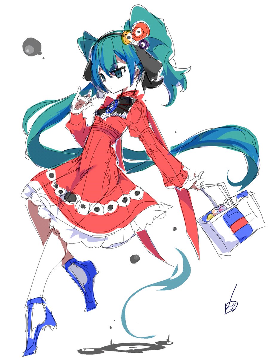 初音ミク 「」|ヴォルさん.⚡️✌︎('ω'✌︎ )⚡︎のイラスト