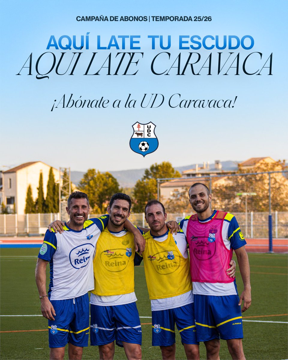 𝙴𝚕𝚕𝚘𝚜 𝚕𝚕𝚎𝚟𝚊𝚗 𝚖𝚞𝚌𝚑𝚘 𝚝𝚒𝚎𝚖𝚙𝚘 𝚍𝚎𝚏𝚎𝚗𝚍𝚒𝚎𝚗𝚍𝚘 𝚗𝚞𝚎𝚜𝚝𝚛𝚘 𝚎𝚜𝚌𝚞𝚍𝚘...

Con esfuerzo, orgullo y compromiso, son el reflejo de lo que significa ser del Caravaca.

𝐀𝐐𝐔Í 𝐋𝐀𝐓𝐄 𝐓𝐔 𝐄𝐒𝐂𝐔𝐃𝐎 ⚽

Hazte abonado y late junto a nosotros