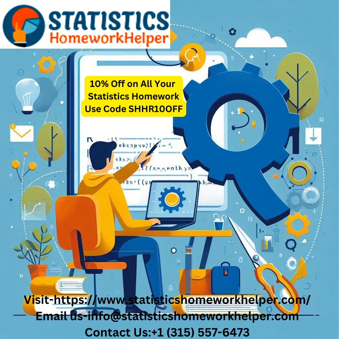 ShrinkAlex10152's tweet image. Get accurate, timely help from our expert statistics homework solver. Enjoy a 10% discount using Refer Code SHHR10OFF at StatisticsHomeworkHelper.com and boost your grades with clear, customized solutions today.
#StatisticsHomeworkHelper #StatisticsHomeworkHelp