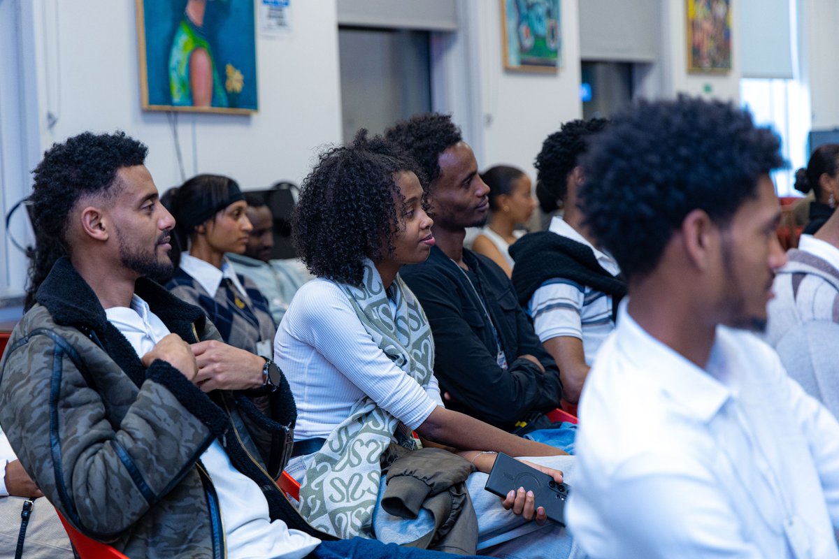 USEmbassyAddis's tweet photo. The Satchmo American Center and Prestige Addis hosted Lidetu Birhanu, founder of Legacy modeling Agency, for an experience sharing event.  
Lidetu offered insights into the modeling industry, sharing his journey, challenges, and successes to inspire attendees. He also shed light on what it truly means to be a professional model, outlining the crucial standards, ethical practices, and skill sets that shape success in this competitive field. 
Lidetu has over 11 years of modeling and teaching experience.  
Follow Satchmo American Center on Telegram to attend up-coming events - https://t.co/Bq00gVEpmw