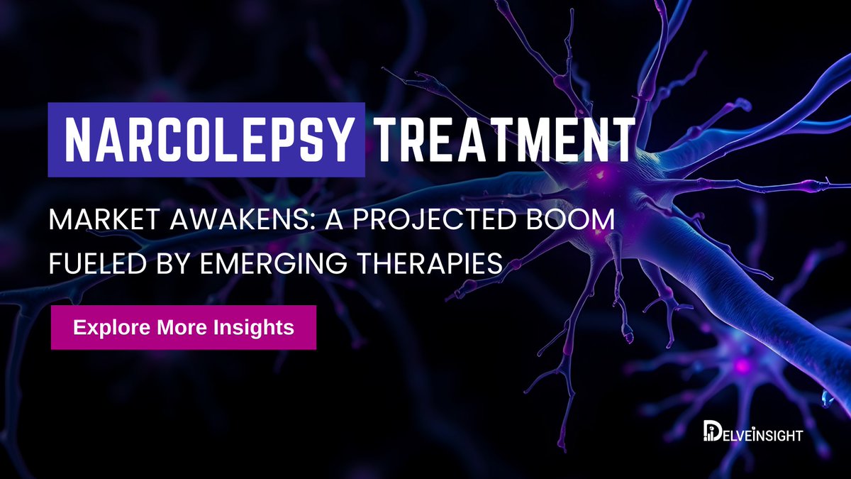 DelveInsight (@delve_insight) on Twitter photo Narcolepsy treatment is evolving fast with new disease-modifying therapies like <a href="/TakedaOncology/">Takeda Oncology</a>'s TAK-861 and <a href="/axsome/">Axsome Therapeutics</a>'s AXS-12 targeting orexin deficiency. Growing awareness & advanced therapies are set to boost the narcolepsy market.
Read more: tinyurl.com/ysx748wf Narcolepsy treatment is evolving fast with new disease-modifying therapies like <a href="/TakedaOncology/">Takeda Oncology</a>'s TAK-861 and <a href="/axsome/">Axsome Therapeutics</a>'s AXS-12 targeting orexin deficiency. Growing awareness & advanced therapies are set to boost the narcolepsy market.
Read more: tinyurl.com/ysx748wf