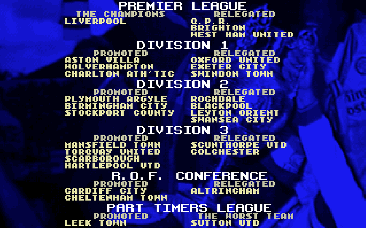 g00nFM's tweet photo. Season 5

Got a few more people in the stadium so didn't struggle too much with the finances - as a reward we gave them a terrible season.

Too many games we couldn't score - exemplified by a defender being joint top scorer with just 10 goals. https://t.co/XJAv61r50z