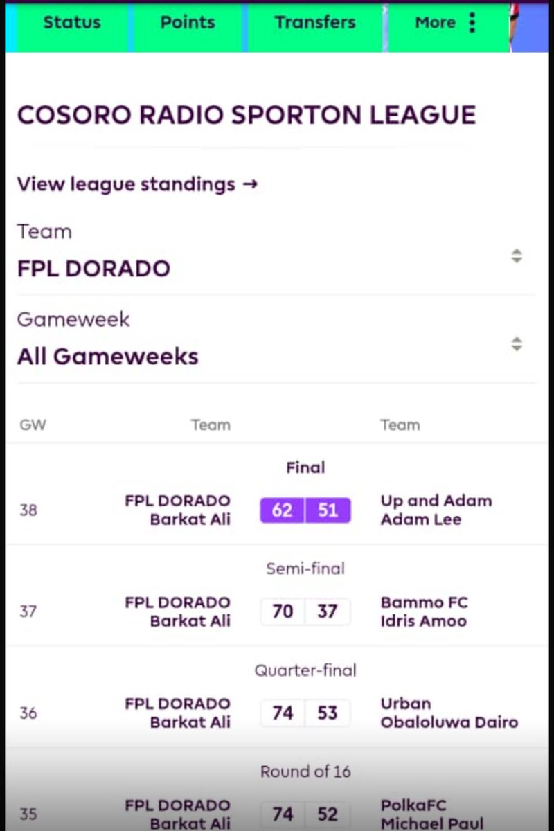 BarkatAliCEO's tweet photo. I won the COSORO RADIO FPL cup last season and I got £100 as reward

Cosoro radio is sponsoring another FPL league this season and it is free entry. The code to join is swvv9z

All you have to do is download the COSORO radio mobile app and join the WhatsApp community. https://t.co/lxynll7XEv