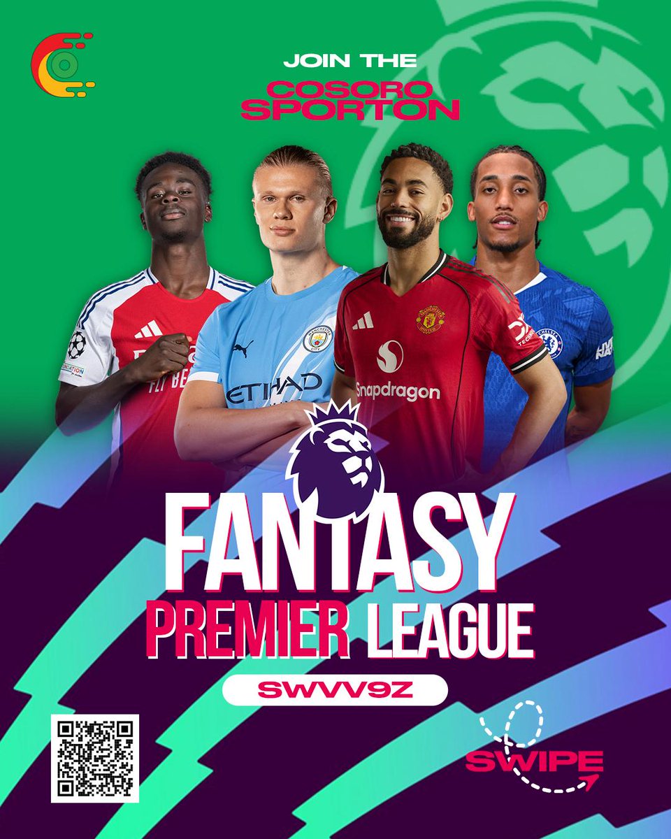 BarkatAliCEO's tweet photo. I won the COSORO RADIO FPL cup last season and I got £100 as reward

Cosoro radio is sponsoring another FPL league this season and it is free entry. The code to join is swvv9z

All you have to do is download the COSORO radio mobile app and join the WhatsApp community. https://t.co/lxynll7XEv
