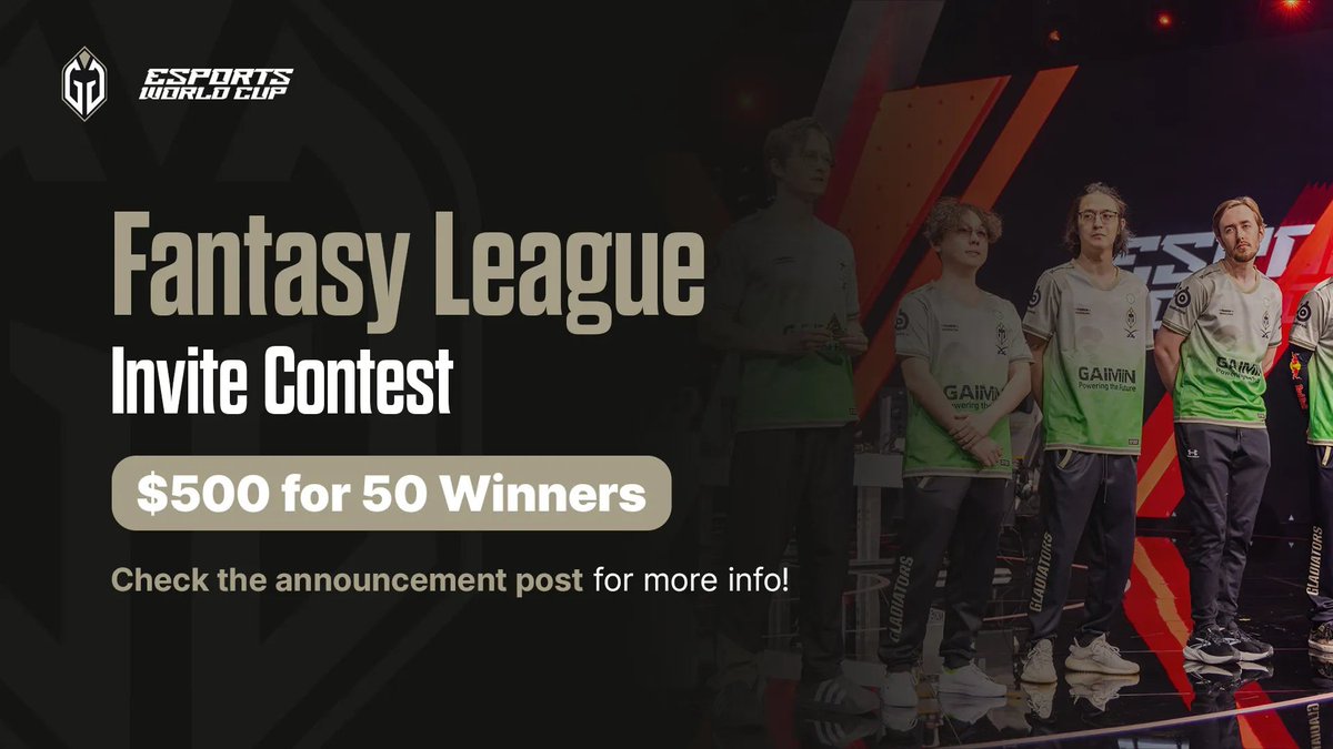 GAIMIN ($GMRX) (@gmrx_io) on Twitter photo 🚨 Reminder
The GG-EWC Fantasy League campaign is still ongoing till Aug 31; $500 is still up for grabs!
Invite your friends to support <a href="/GaiminGladiator/">GG | Gaimin Gladiators ⚔️</a> at the #EWC2025 and stand to be among the lucky winners who perform the task adequately.
Check out the campaign form for 🚨 Reminder
The GG-EWC Fantasy League campaign is still ongoing till Aug 31; $500 is still up for grabs!
Invite your friends to support <a href="/GaiminGladiator/">GG | Gaimin Gladiators ⚔️</a> at the #EWC2025 and stand to be among the lucky winners who perform the task adequately.
Check out the campaign form for