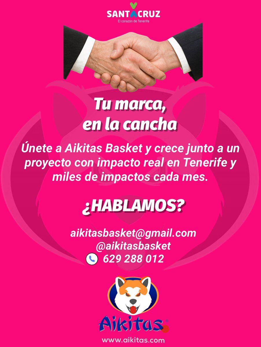 🏀 En Aikitas Basket buscamos marcas que quieran jugar este partido con nosotros.
¿Te interesa? Pide nuestro dossier y descubre cómo tu marca puede estar en la cancha.

📩 aikitasbasket@gmail.com | 📱 629 288 012

#AikitasBasket #PatrocinioDeportivo #TuMarcaEnLaCancha #Inclusión