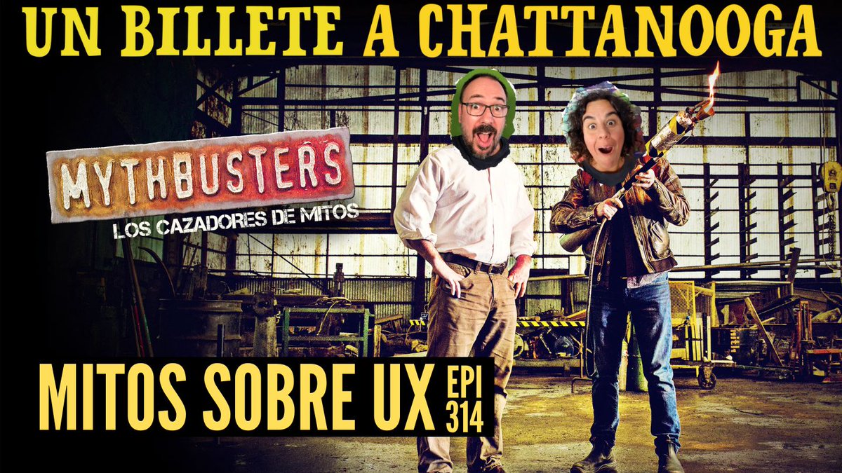 Esta tarde, en riguroso directo caniculero, tu equipo favorito de Cazadores de Mitos se pone las gafas de protección para desvelar los mitos más extendidos en el mundo de la Experiencia de Usuario. Cosas que todos repiten y que quizás no sean ciertas. #UBAC, con <a href="/acirujano/">Ana Cirujano 🏳️‍🌈</a>