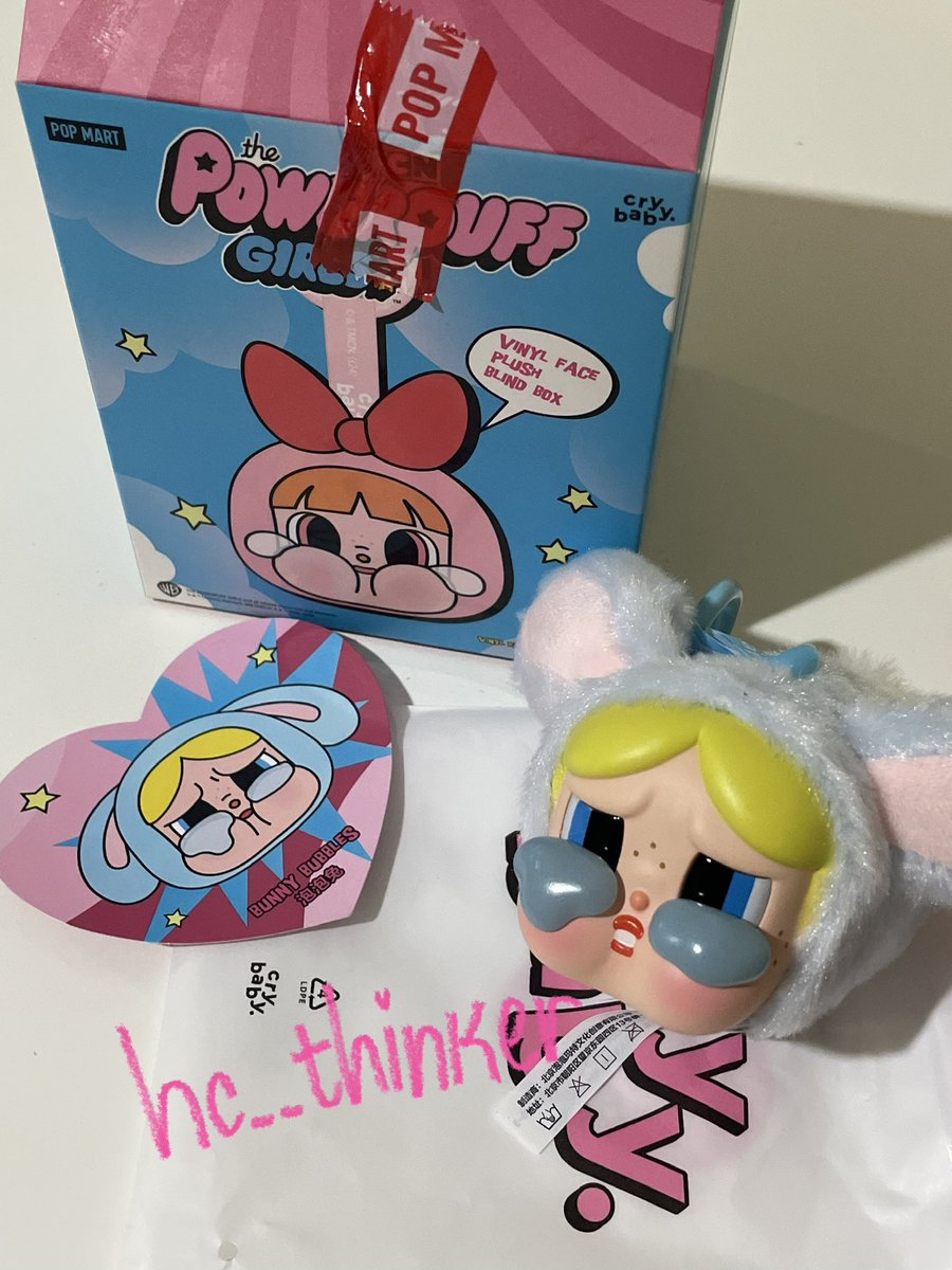 hc__thinker's tweet photo. want to sell / wts

pop mart crybaby x ppg powerpuff girls vinyl face plush blind box bunny bubbles

205k

unused, bought from popmart kokas
with box, card, and pouch

or wtt to bunny blossom / blossom https://t.co/P5PYSmkOjF
