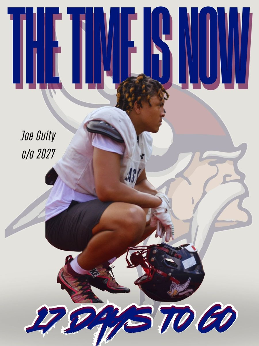 Sweat today, shine on game day. 🏈

Camp Day 1. 17 days to battle. ⚔️