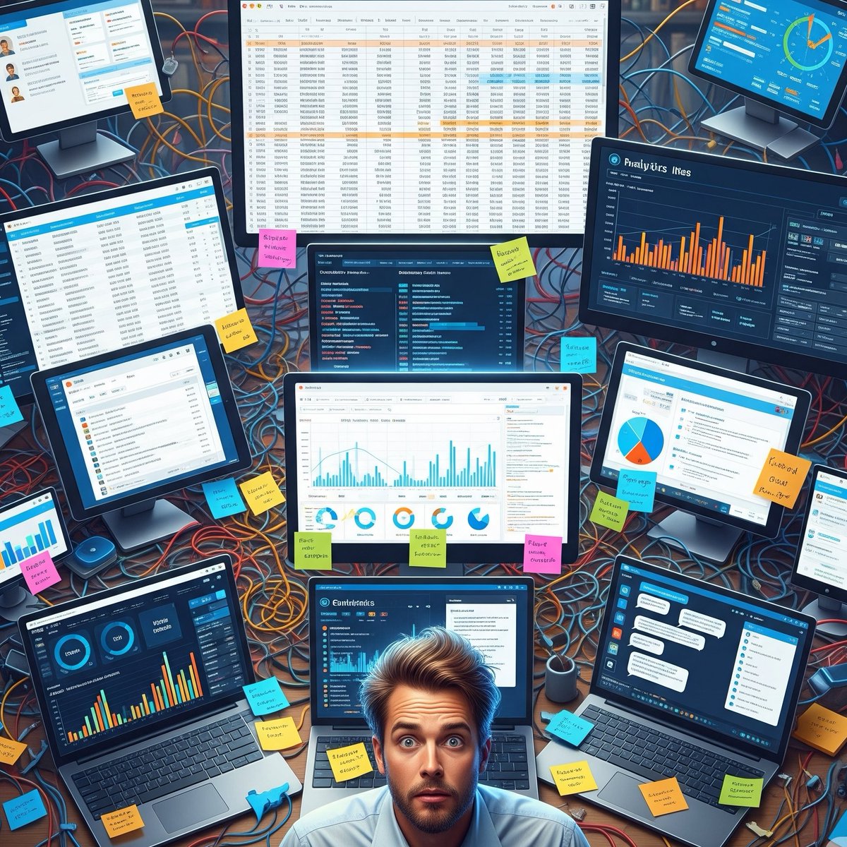 Datalyticc's tweet image. if your business needs 9 different tools to know what&apos;s going on, you don&apos;t have a tech stack, you have a tech mess