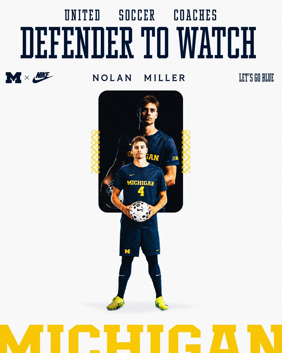 The one to watch 👀

Congrats to Nolan on being named a United Soccer Coaches Defender to Watch! 〽 #GoBlue