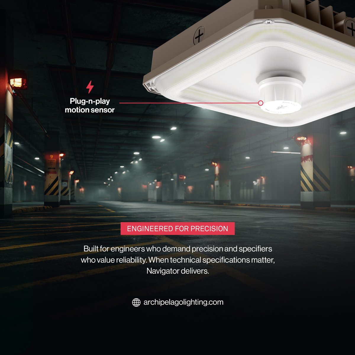 ArchipelagoLED's tweet image. The Navigator LED Garage Canopy delivers commercial-grade performance with smart adaptability ⚙️💡 Precision and reliability built for real-world demands. #LEDInnovation #SmartLighting