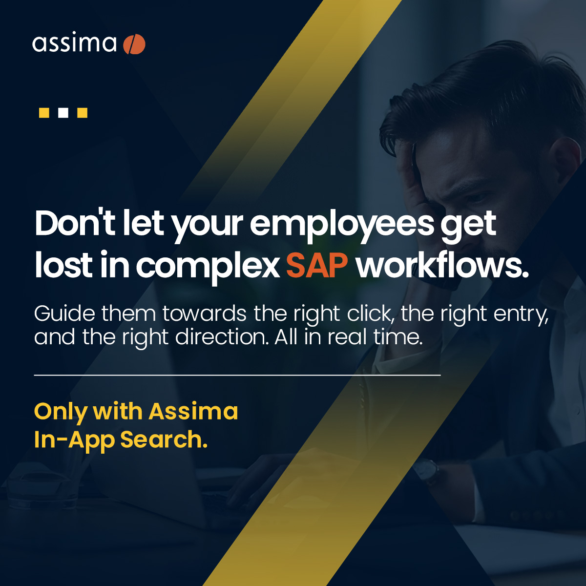 Assima's tweet image. Real-time, contextual support on the live SAP system is essential for employees to build confidence and accelerate efficiency. Learn how to do it with Assima.

zurl.co/HimTx

#AssimaTraining #AssimaSAPTraining #SAPOnboarding