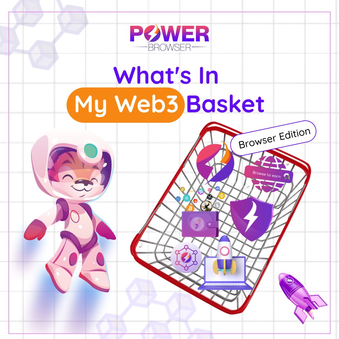PowerBrowser's tweet image. 🛒 What’s in my Web3 basket?

✨ Browse-to-Earn rewards, DAO access, a dApp store, ad blocker, 5X faster browsing, and a secure crypto wallet — all packed into Power Browser.

Ready to upgrade your browsing game? 🚀

#Web3Month #BrowseToEarn #FastBrowsing #powerbrowser