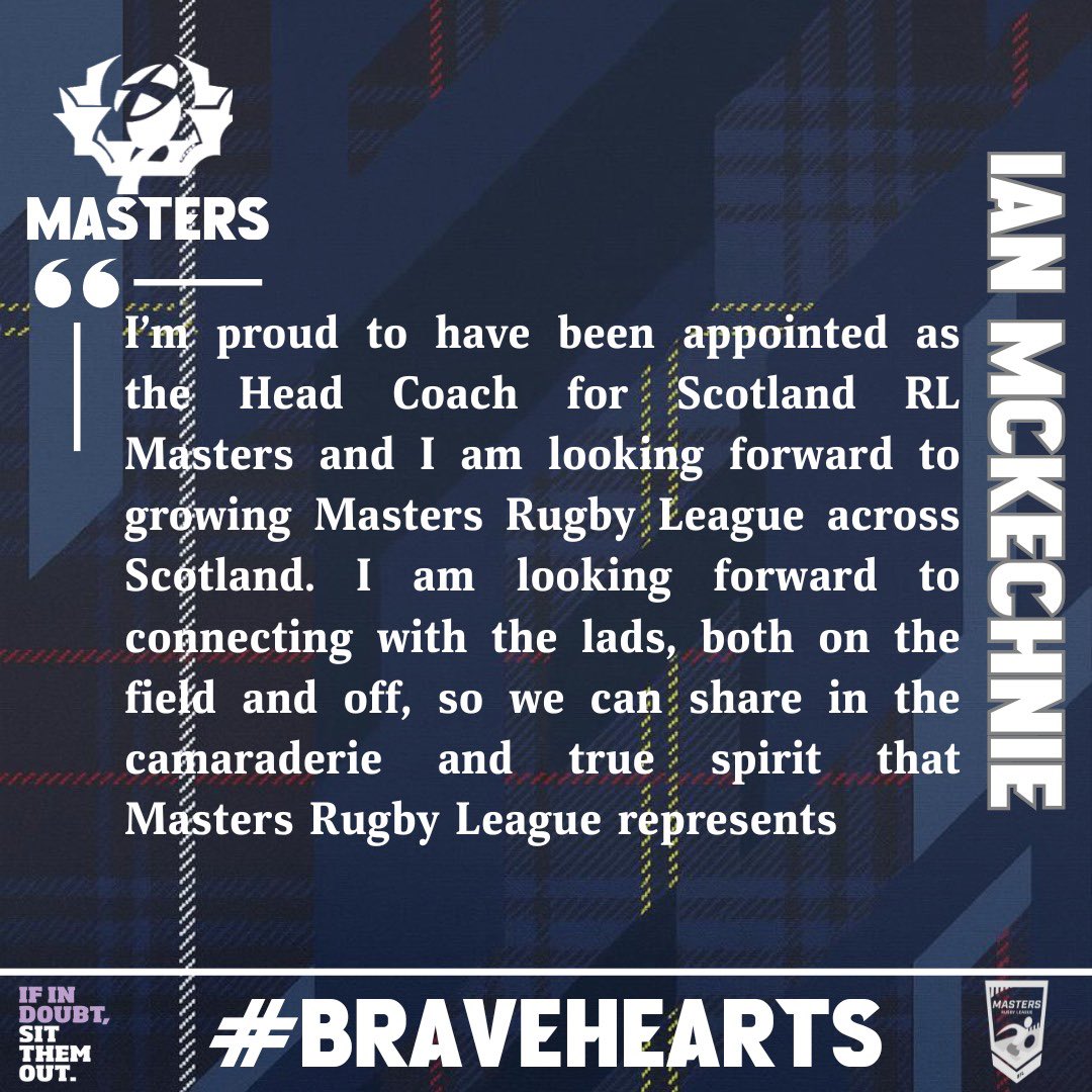We're delighted to announce the off-field team for our new Masters team, making their debut later this year!

Team Manager: Tony Prescott
Head Coach: Ian McKechnie

Find out more about Masters RL: rugby-league.com/get-involved/p…