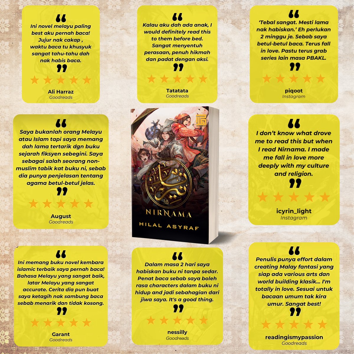 HilalAsyraf's tweet photo. Saya sedang berusaha untuk ajak lebih ramai rakyat Malaysia mencuba karya terlaris saya, Novel Nirnama.

Dapatkan di Shopee Hilal Asyraf Resources.
Klik: https://t.co/ncd63pLo38

Alhamdulillah, ramai telah beri respons positif. Moga-moga lebih ramai sudi menyantuni novel ini. https://t.co/3GSTOmAxqX