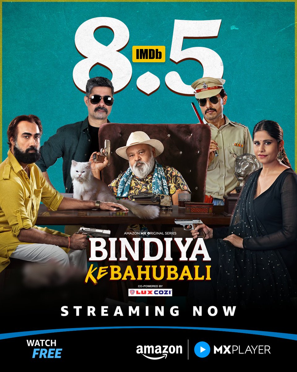 Amazon MX Player (@mxplayer) on Twitter photo Bindiya aur IMDB dono ke Bahubali hai humare Davan parivaar 😎🔥
#BindiyaKeBahubali co-powered by <a href="/Lux_Innerwear/">Lux Cozi</a> streaming now on Amazon MX Player for FREE!
<a href="/RanvirShorey/">Ranvir Shorey</a> <a href="/saurabhshukla_s/">saurabh shukla</a> <a href="/sushant_says/">सुशांत सिंह sushant singh سشانت سنگھ</a> #SaiTamhankar
#AmazonMXPlayer #StreamingNow Bindiya aur IMDB dono ke Bahubali hai humare Davan parivaar 😎🔥
#BindiyaKeBahubali co-powered by <a href="/Lux_Innerwear/">Lux Cozi</a> streaming now on Amazon MX Player for FREE!
<a href="/RanvirShorey/">Ranvir Shorey</a> <a href="/saurabhshukla_s/">saurabh shukla</a> <a href="/sushant_says/">सुशांत सिंह sushant singh سشانت سنگھ</a> #SaiTamhankar
#AmazonMXPlayer #StreamingNow