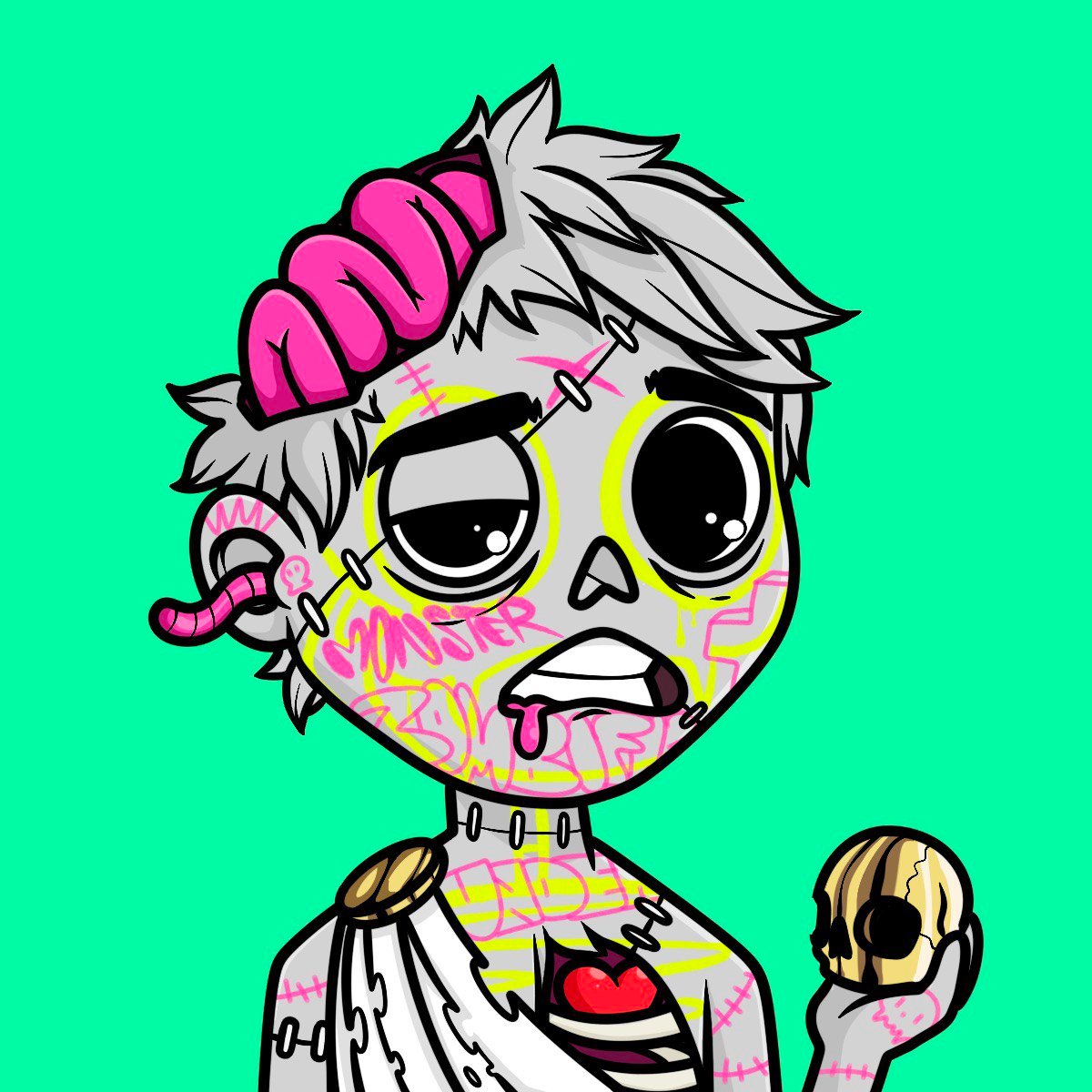 yourwaytosun's tweet photo. What if @PytheniansNFT were Zombienians? Just my little fantasy haha https://t.co/ukQJJoWYaQ