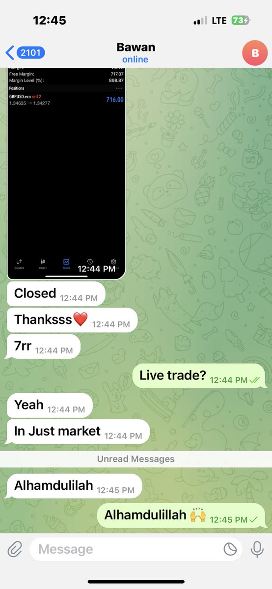 Just two days after joining VIP with a $90 deposit, he’s turned it into $700 profit on his live account. Results speak for themselves!