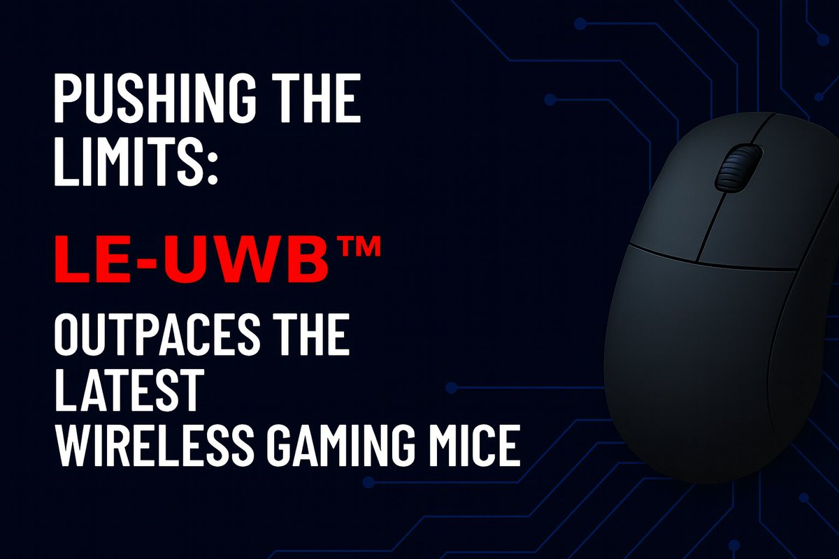 Pushing the limits of wireless gaming 🎮⚡

2.4 GHz mice are hitting their ceiling—interference, battery drain, latency spikes.

SPARK LE-UWB™ changes the game:
✅ Sub-200 µs latency
✅ 30%+ lower power use
✅ 8 kHz rock-solid polling

Read more: sparkmicro.com/pushing-the-li…
#uwb