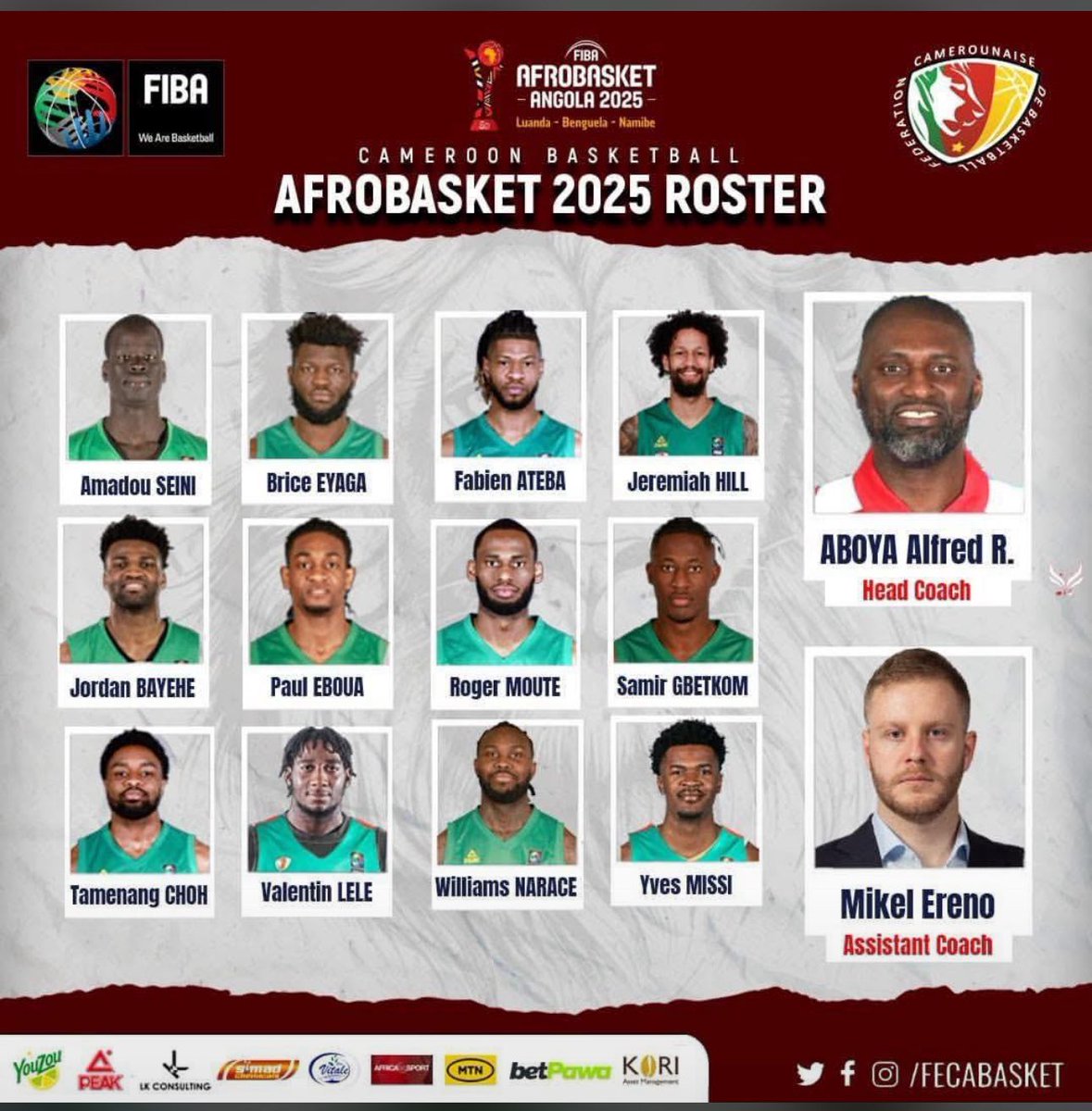 1ere sélection pour mon p’tit frère 🔥😍. 
<a href="/LeleJunior5/">Tipeuh</a> congratulations. 

Ce n’est pas la dernière 🙏🏽. 
#afrobasket2025 
#angola2025
#Cameroun #Cameroon