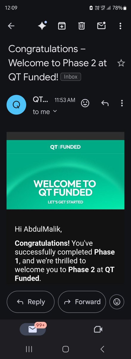 Phase 1 successfully completed with a <a href="/QtFunded/">QT | FUNDED</a> $100K account in just 7 days.

The mission now is to secure more funded accounts and scale further.
