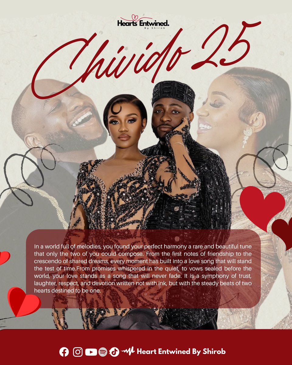Hearts Forever Entwined
Congratulations  <a href="/davido/">Davido</a> And Chioma.