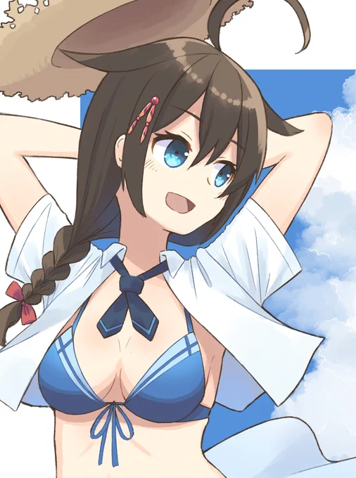 【8/16 コミックマーケット106 新刊告知】1日目西1は03a「地球ロック」 新刊『KANMUSU OUTFIT COLLECTION 25SP/SU』A5/20ページ/フルカラー/500円 艦娘の春服、夏服、水着を描いたオールキャライラスト冊子です。