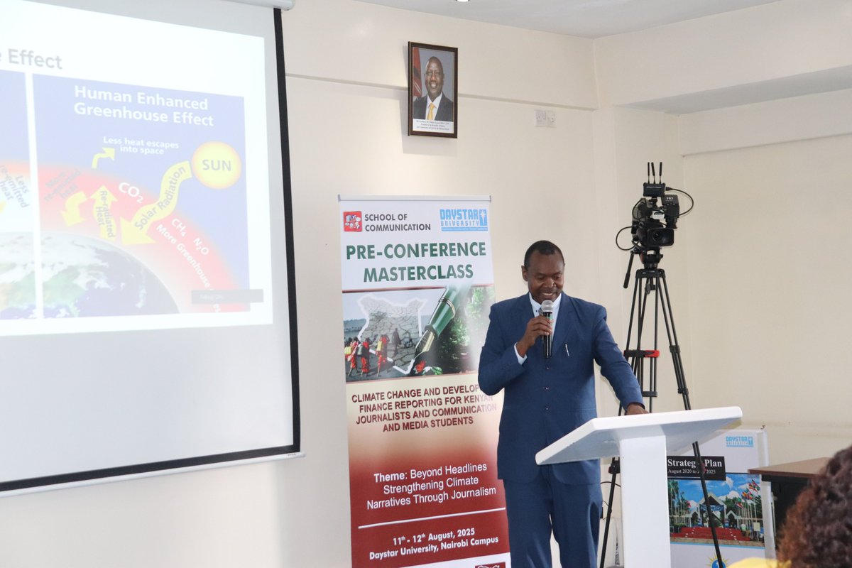 KenyaEditors's tweet photo. Dr. John Recha @CGIAR: Agriculture is responsible for about 80% of gas emissions. It contributes significantly to climate change when we cut down trees to clear land for farming.
#ClimateChangeReporting
#CCMasterClass https://t.co/tH2JyHttD9