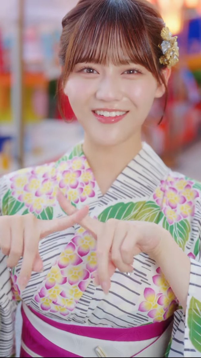 昨日ずっとスクショしてた ひとみんの浴衣❣❣🤩💚👘 #内緒バナシ