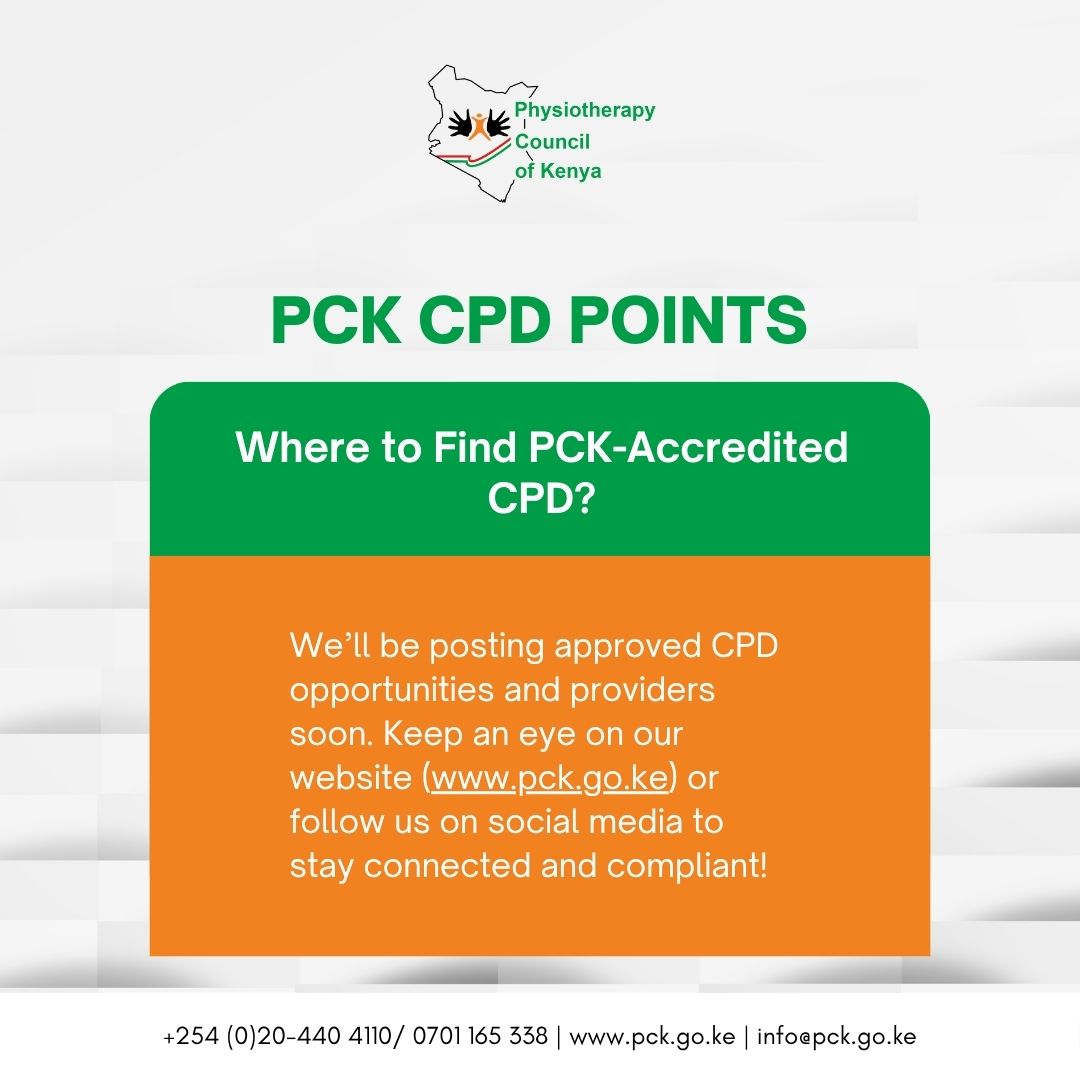 We’ll be sharing approved providers and activities soon. Visit pck.go.ke or follow us here to stay connected!
#pckupdates