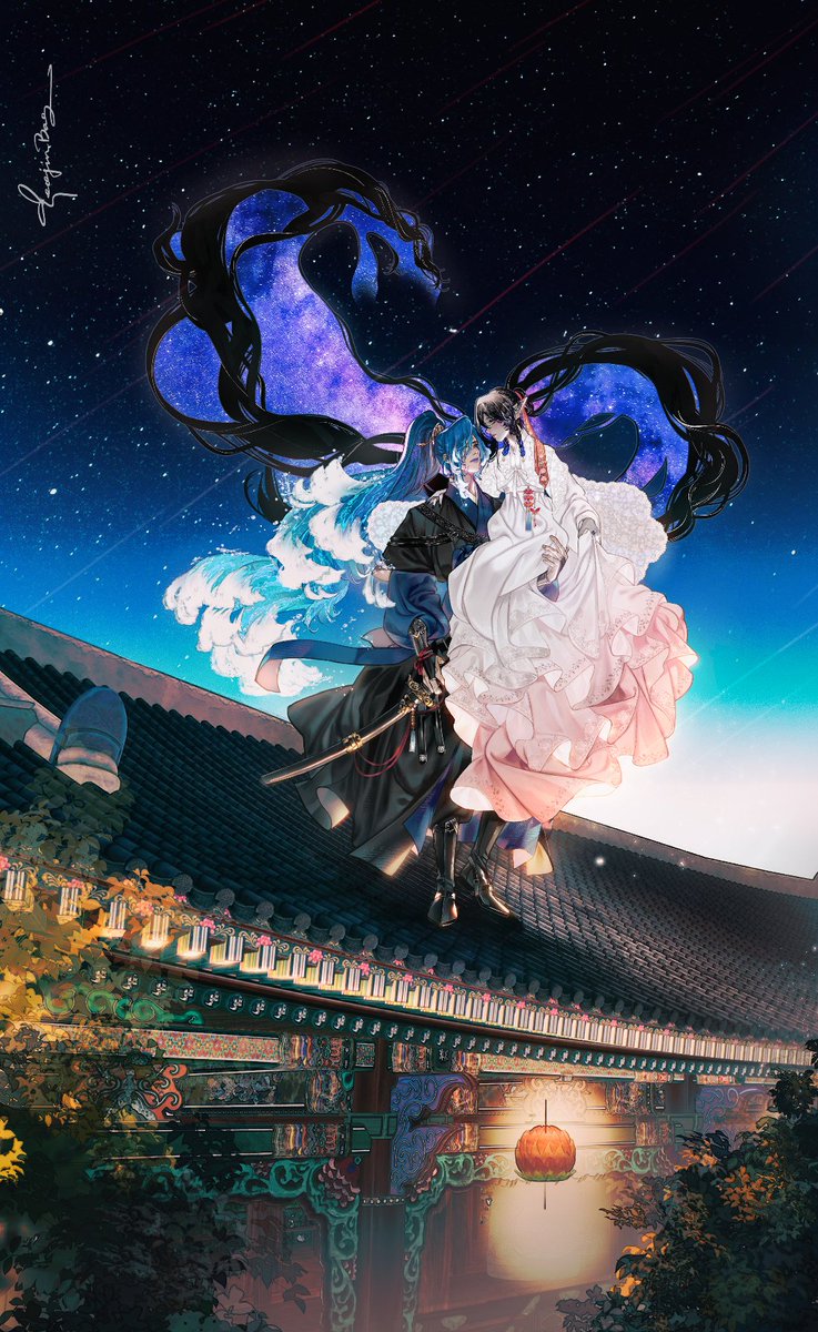 Melinoia__'s tweet image. [RT  이벤트♥]
자컵 파도별이 1주년을 맞아 이 행복을 나누고자 이벤트 진행합니다! RT해주신 분 중 한 분을 뽑아 커미션 B타입 2인 반신을 그려드릴게요! 당첨 발표는 8월 중으로 예정되어 있습니다. (겸사 제 자컵도 봐주세요 😘)
모두 행복한 하루 보내세요 💙💜❤️💙💜