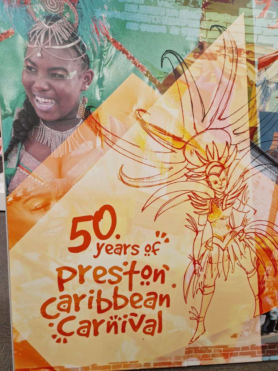 Preston Caribbean Carnival exhibition is still on show throughout the summer holidays at Lancashire Archives on Bow Lane, Preston. FOC and worth a visit.
<a href="/LancashireCC/">Lancashire County Council</a> <a href="/visitpreston/">Visit Preston</a> <a href="/blogpreston/">Blog Preston</a> <a href="/prestoncouncil/">Preston City Council</a> <a href="/Prestonphonebox/">🅿🆁🅴🆂🆃🅾🅽 🅿🅷🅾🅽🅴🅱🅾🆇 ☎</a> #culture #caribbean #Preston