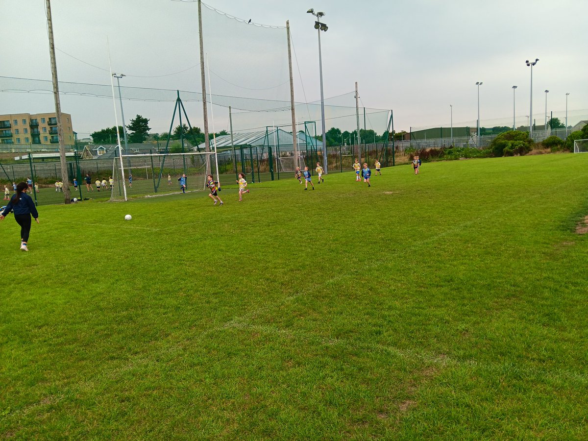 WhelanGavin's tweet photo. Final week of @KelloggsUKI @officialgaa #CùlCamps25 underway across the #Dèise - massive turnout for the 3rd @TramoreGAA13 camp with over 130 children participating, another great week in store ✅️🔵⚪️🏑🏐 #FUNAndEnjoyment #Skills #Games #Friendships #Respect #GAABelong https://t.co/U1pKLEaYY7