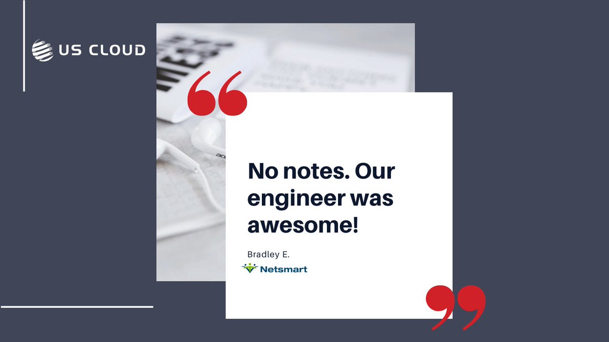 When an IT leader says, “No notes,” it means we nailed it.
✅ Expert Microsoft support
✅ Faster issue resolution
✅ Engineers who go above &amp; beyond

Your move, Microsoft.

More reviews from impressed clients here:🔗uscloud.com/evidence/clien…

#MicrosoftSupport #USCloud