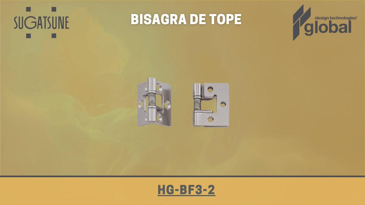 globaldtech's tweet photo. 🎬La bisagra de tope de @Sugatsune cuenta con un resorte para bloquear la puerta. Disponible con tensión de resorte de apertura o de cierre.
👇 Visita nuestro canal de Youtube Global-Dtech y conoce todos los detalles.
https://t.co/UFO1sBIGsy https://t.co/ZtnD4i6zbK