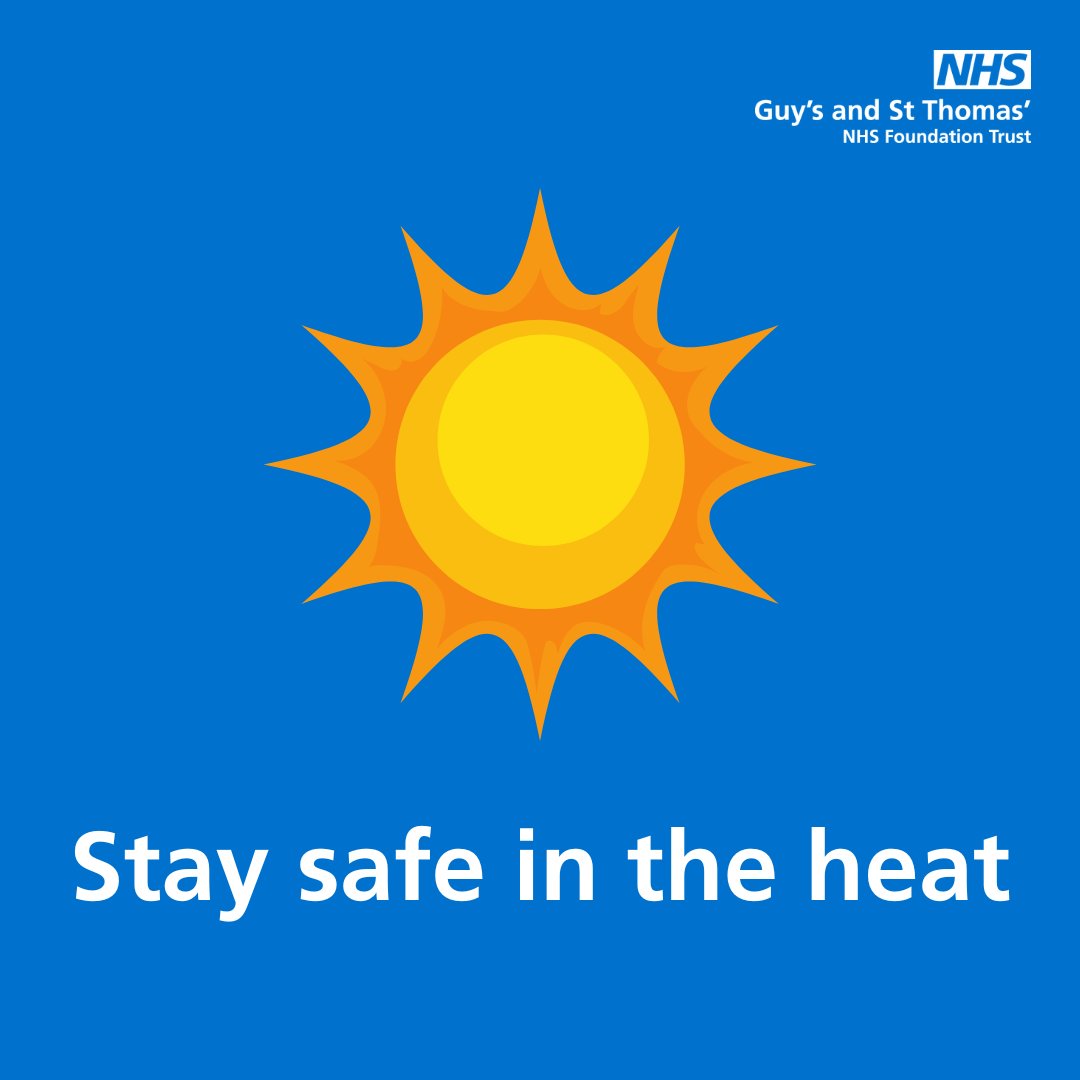 Temperatures are expected to rise this week.☀️

While warm weather can be enjoyable, it’s important to stay safe in the heat to avoid heat exhaustion or heatstroke.  

If you’re travelling to our hospitals, prepare ahead, drink plenty of water, and stay cool. 💙