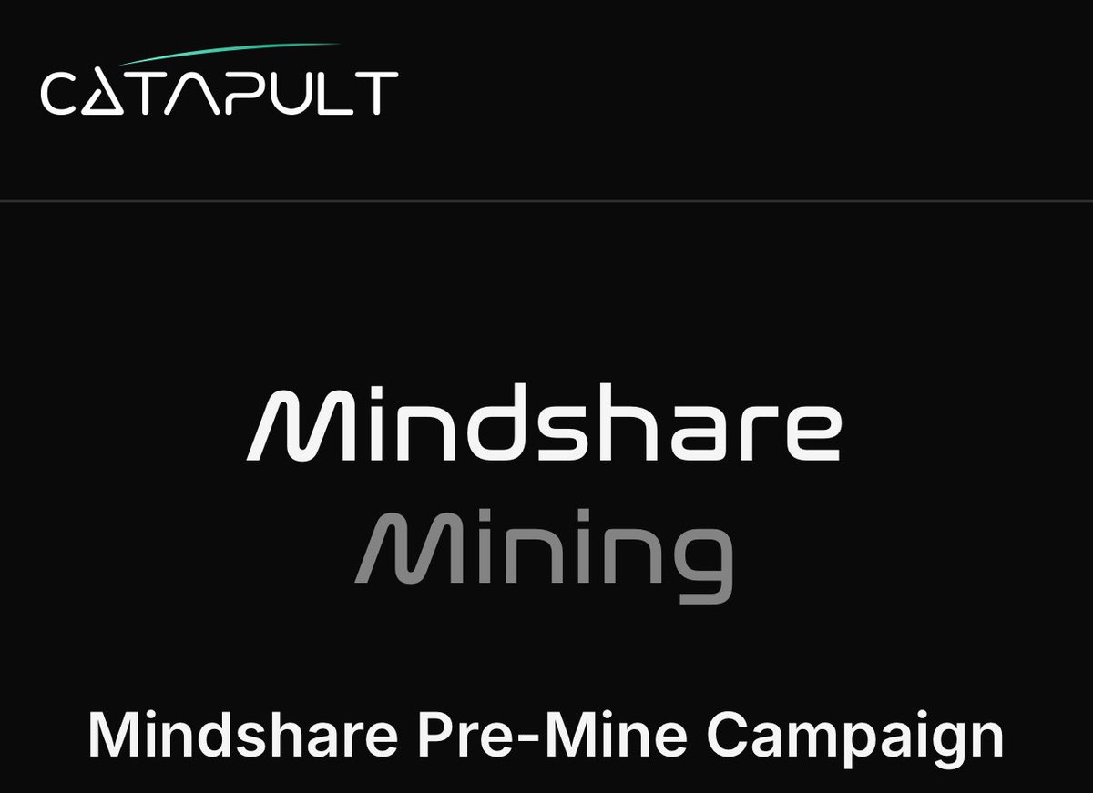 It has come to my notice that you all are not aware of <a href="/letsCatapult/">Catapult</a> 

Catapult is currently running a campaign and valid for creators that got Yaps ig, Got a price pool of $200k and will be ending soon 

Start: mindshare.catapult.trade

It’s a lowkey one, and you still early🧏🏾‍♂️