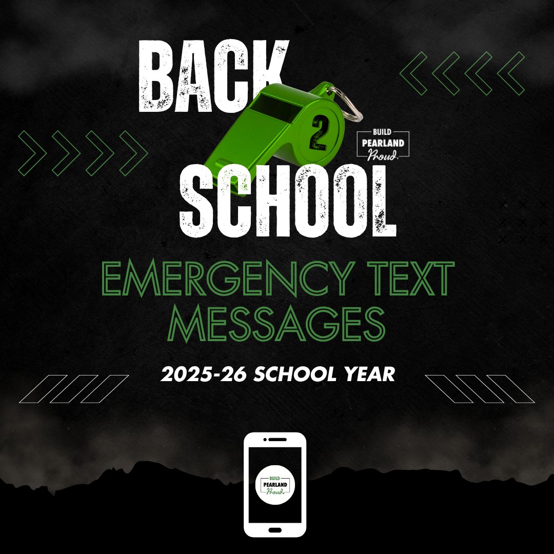 Stay in the know! 📱
Pearland ISD emergency alerts will come from 281-400-0012 — save it in your contacts!
Make sure your number is in the cell field in Skyward to get texts.
Details 👉ow.ly/BBLL50WCJi0

#PearlandISDB2S #BuildPearlandProud #TheirFutureYourChoice
