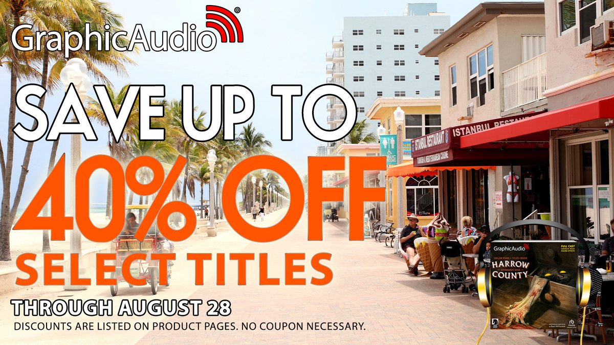 Save Up to 40% Off Select Dramatized Audiobook Titles 📻 loom.ly/QFnbOec. Discover adventurous stories like Gunnie Rose, Murderbot Diaries, Harrow County, Twilight Imperium, Divine Dungeon, Super Powereds, Demon Queen Trials, Dante Valentine, First Mountain Man, Demon