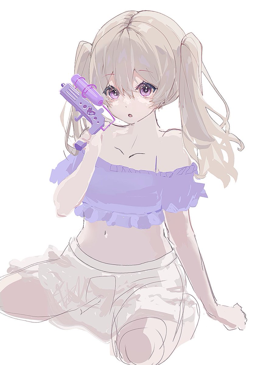途中〜🔫 #イラスト