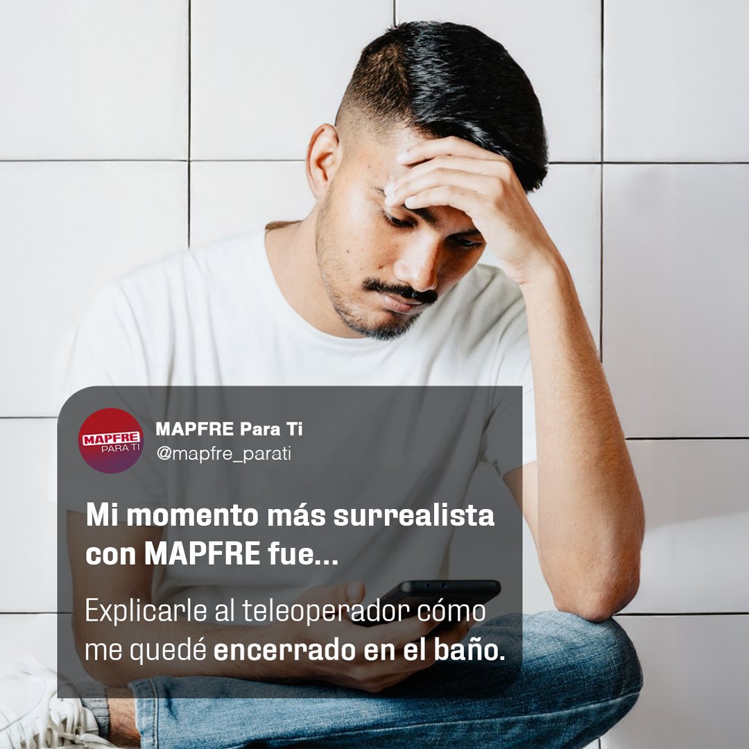 Junto a vosotros vivimos mil historias cada día. Algunas más normales, otras un poco más alocadas.

Lo importante es que, pase lo que pase, en MAPFRE estamos siempre al pie del cañón para resolver cada drama.