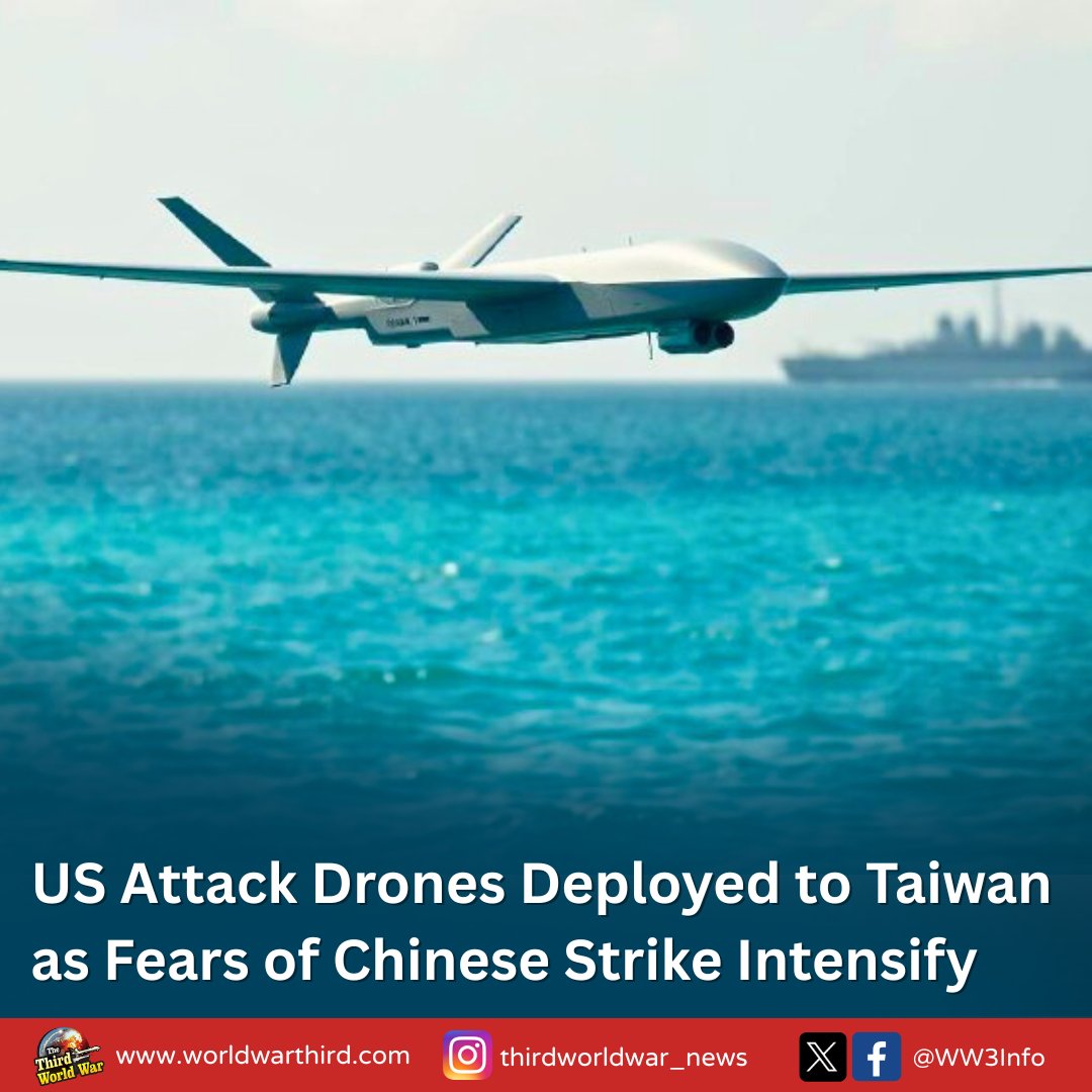 WW3Info's tweet photo. #WW3: #Taiwan receives first batch of US-made Altius-600M #AttackDrones, confirmed by DM Wellington Koo, amid rising Chinese incursions & warnings of potential war preparations. These drones are part of an agreement between Taiwan & #US for approximately 300 attack drones. https://t.co/opQX9wgYEp